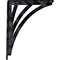 Ekena Millwork Nevio Wrought Iron Bracket, (Single center brace), Antiqued Pewter 1 1/2"W x 12"D x 15"H BKTM01X12X15SNEAPW - alternate 4